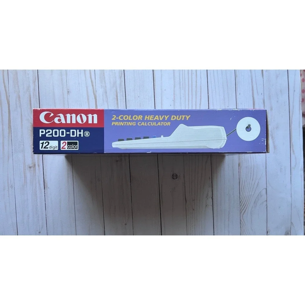 Canon P200-DH III‎ Desktop Printing Calculator Vintage NIB Accounting 12 Digits